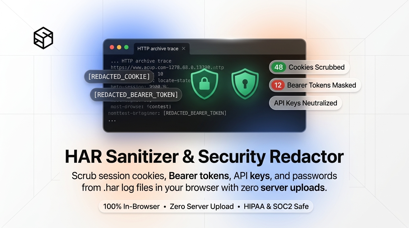 HAR File Sanitizer OpenGraph Banner